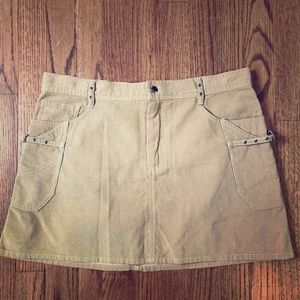 Marc Jacobs Brown Corduroy Mini Skirt Sz 8